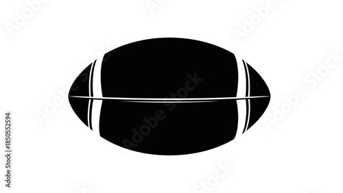 American Football Ball Isolated White Background