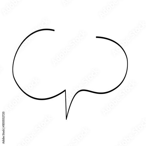 Speech bubble chat icon illustration