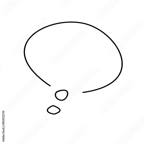 Speech bubble chat icon illustration