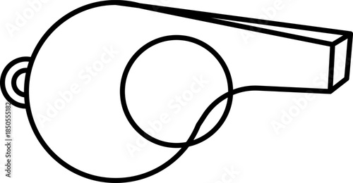 Sports whistle icon for referee signals and coaching