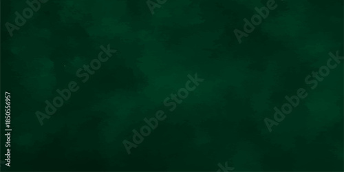 Abstract green smoke and dark background featuring a vintage grunge texture on an aged paper wallpaper pattern with light design elements and a rough canvas art material backdrop