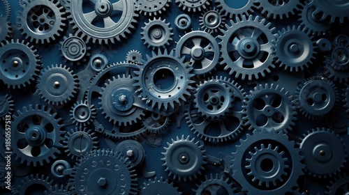 Gears .Technological background made of gears. Engineering industry