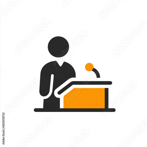 man with desk