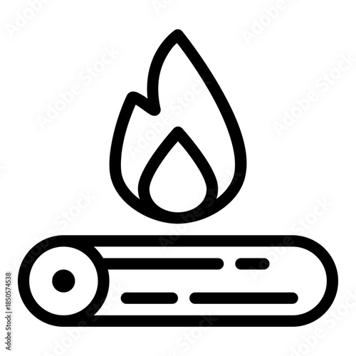 campfire or bonfire icon