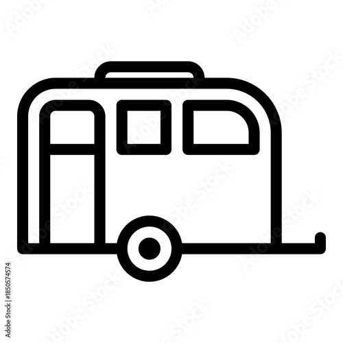 caravan transport icon
