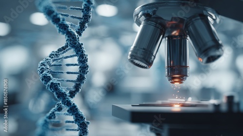 Microscopic dna research providing valuable insights into genetic coding