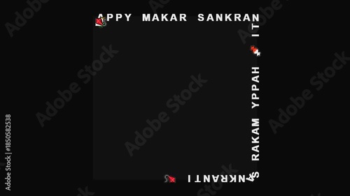 Wallpaper Mural Happy Makar Sankranti Greeting Card Animation. Torontodigital.ca