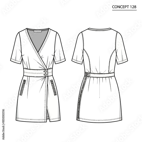 Fashion design of a dress 2.