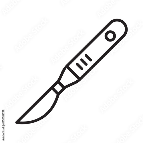 scalpel line icon