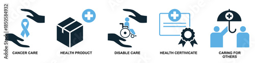 Set of public health icon vector for community wellness and hygiene awareness. Ideal for medical posters, sanitation guides, and disease prevention campaigns.