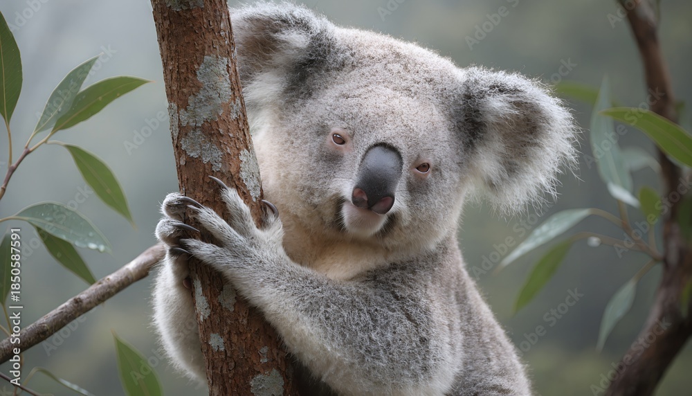 Naklejka premium koala in tree