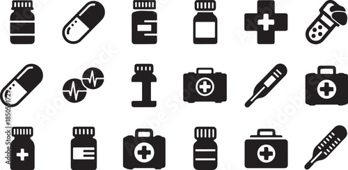 Medical icons for health and wellness professionals