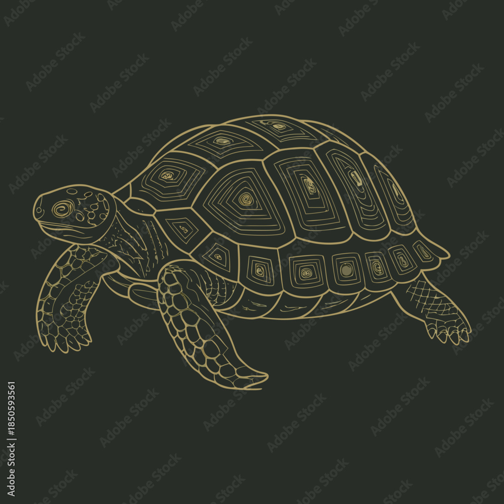 Fototapeta premium vector illustration of turtle