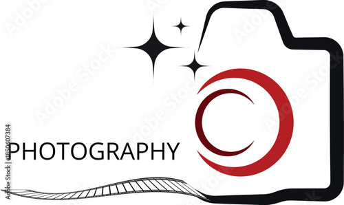 A vibrant photography logo design showcased