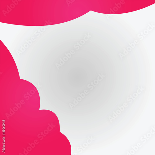 Elegant pink abstract gradient background featuring smooth wave shapes, soft shadow layers, modern minimal layout, feminine aesthetic design, creative branding background, beauty theme graphic templat