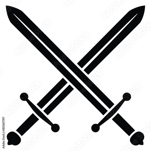 two crossed swords