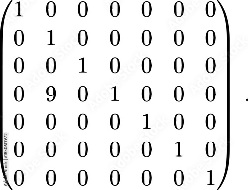 Matrix Linear Algebra Vector Illustration Explaining Mathematical Transformations, Coordinate Systems and Analytical Structures