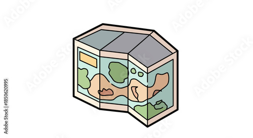 Navigate adventures with a charming travel map, perfect for wayfinding, exploring nature trails, and planning exciting journeys in the great outdoors