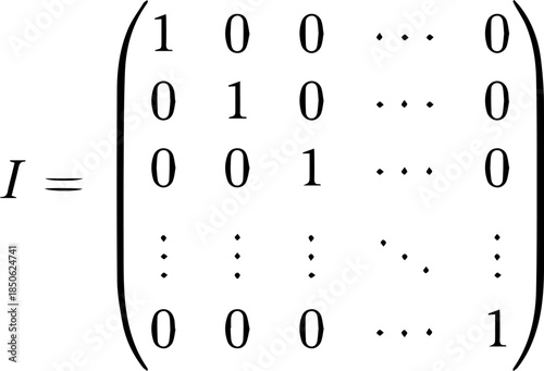 Matrix Linear Algebra Vector Illustration Explaining Mathematical Transformations, Coordinate Systems and Analytical Structures