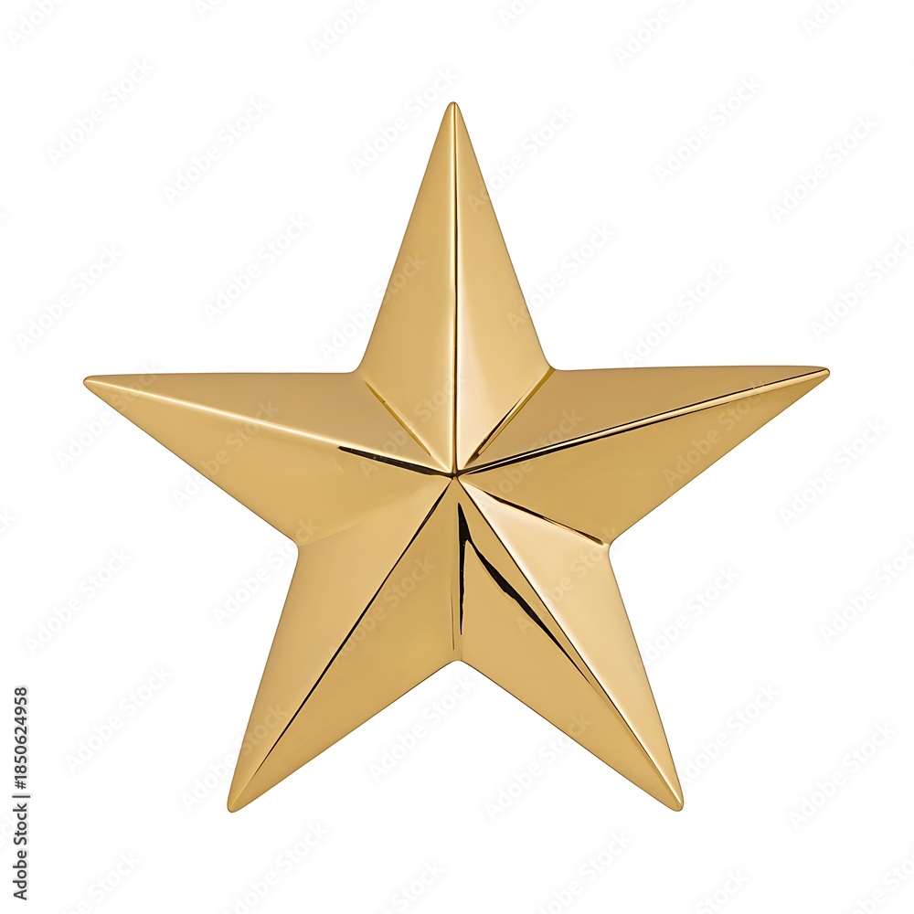 Obraz premium Five Point Gold Star 