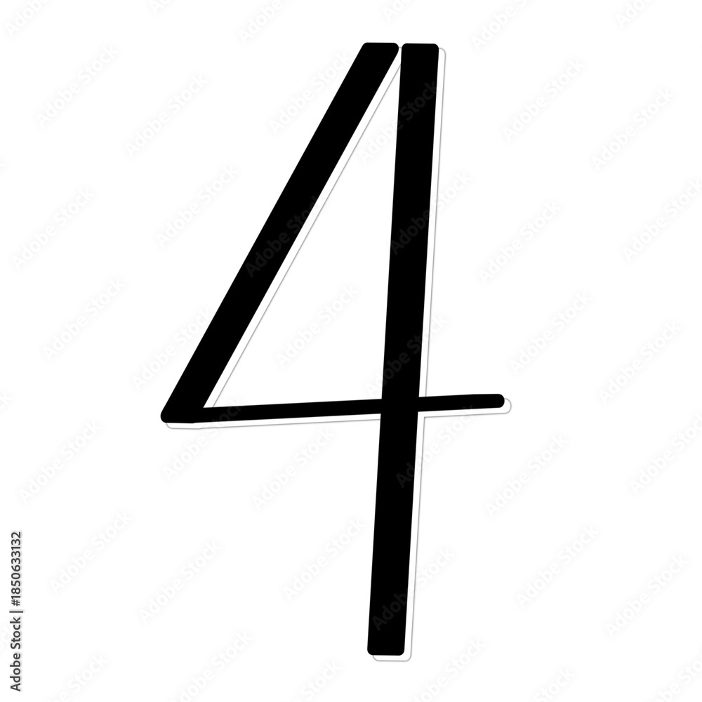 Fototapeta premium Number 4
