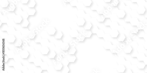 White paper texture abstract grid tile seamless hexagon wall creative metal business wallpaper texture background.