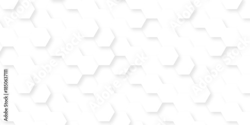 White paper texture abstract grid tile seamless hexagon wall creative metal business wallpaper texture background.