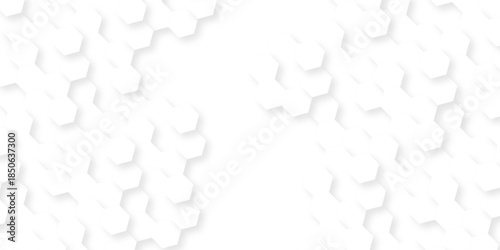 White paper texture abstract grid tile seamless hexagon wall creative metal business wallpaper texture background.