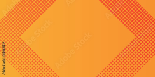 網点　オレンジ　コミック　模様　背景