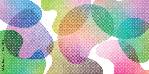 曲線　網点　コミック　幾何学　背景