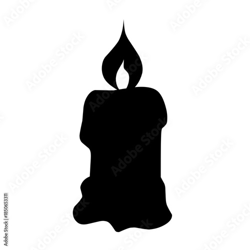 candle vector silhouette