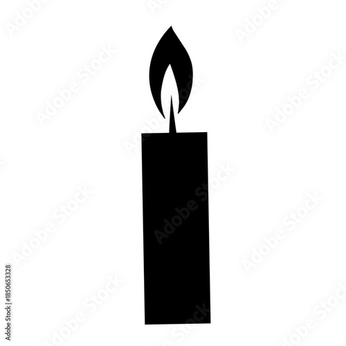 candle vector silhouette