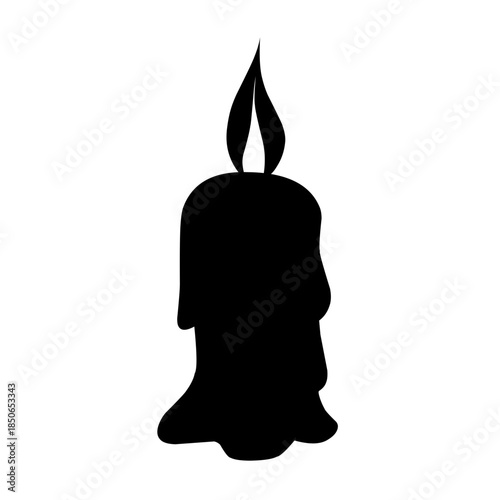 candle vector silhouette