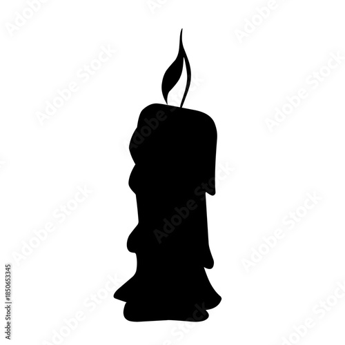 candle vector silhouette