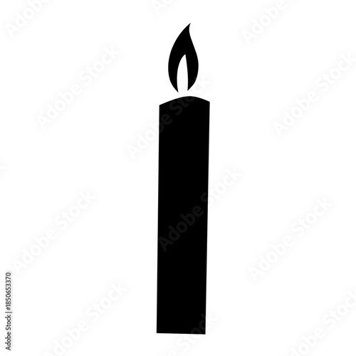 candle vector silhouette