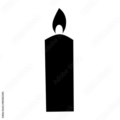 candle vector silhouette