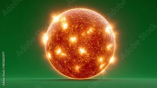 Celestial Inferno: Captivating visuals of a luminous star, a cosmic body radiates with intense light against a dark background, evoking the sublime energy and beauty of the universe. 