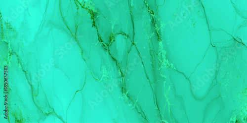Vibrant abstract marble texture featuring vein patterns in shades of aquamarine and mint green.
