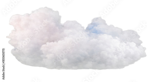 Fluffy white cumulus clouds drift across a bright blue summer sky, creating a clear nature cloudscape and a peaceful atmosphere on a beautiful sunny day