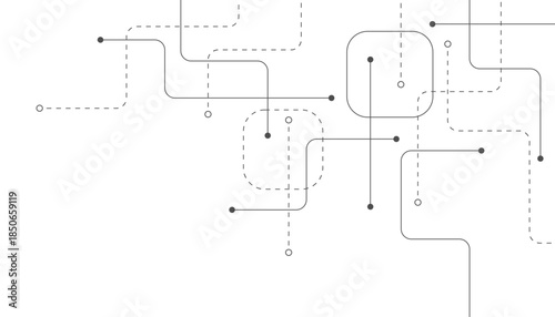 Abstract background with technology circuit board texture. Modern electronic motherboard texture. Creative idea for internet technology. Tech concept for header, web banner, website, presentation.