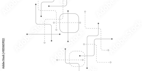 Abstract background with technology circuit board texture. Modern electronic motherboard texture. Creative idea for internet technology. Tech concept for header, web banner, website, presentation.