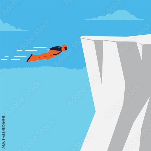 Man Overcoming Obstacles