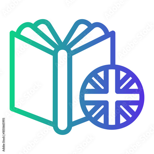 education Line Gradient Icon