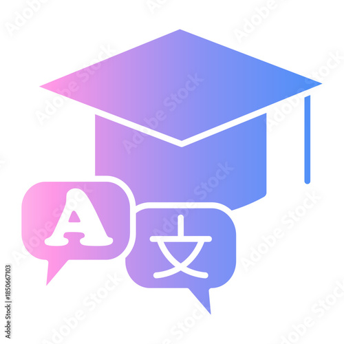 language Gradient icon