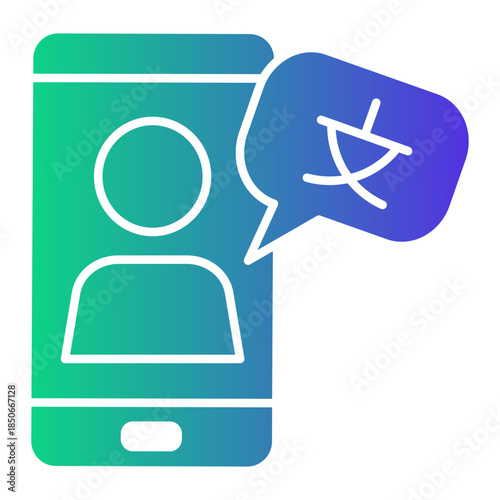 language learning Gradient icon