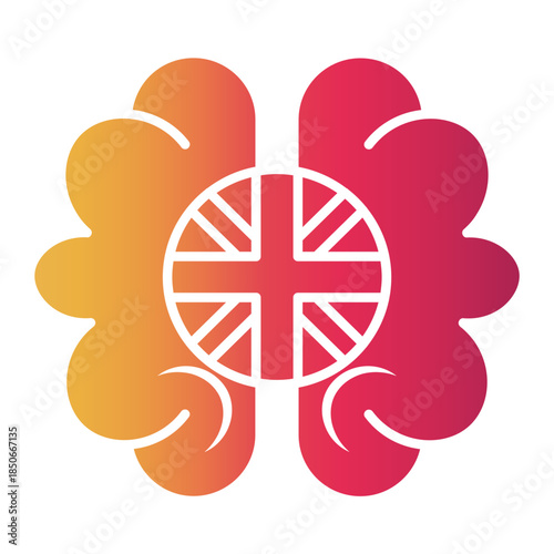 language learning Gradient icon