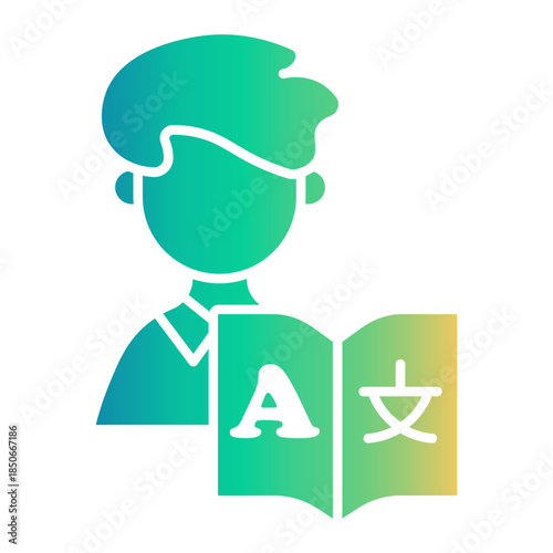 bilingual Gradient icon
