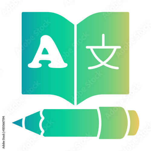 book Gradient icon