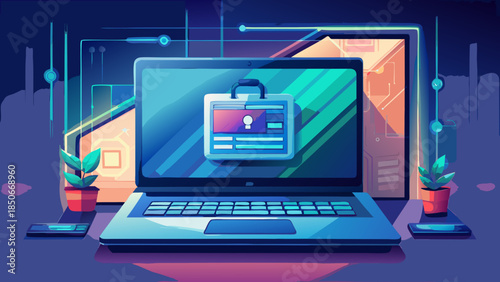 Secure data transfer on laptop