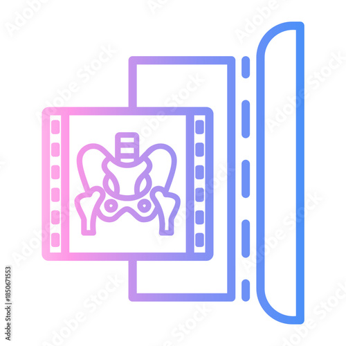 pelvis Line Gradient Icon